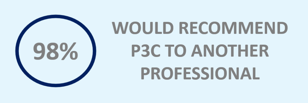 98 percent would recommend p3c